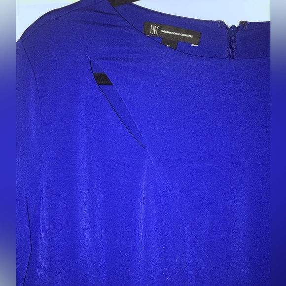 Cobalt blue INC International Concepts dress from Hudson Bay in size L. - Picture 2 of 3